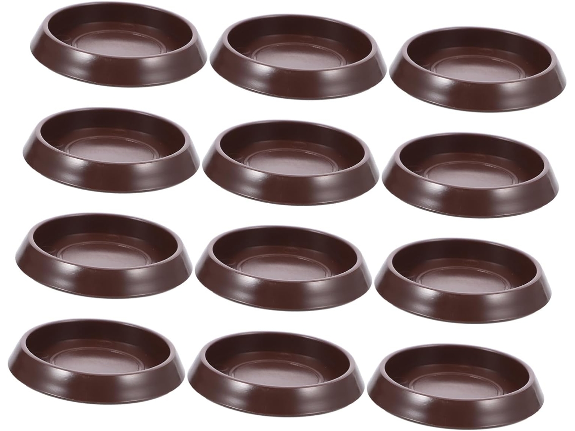 Ipetboom Conjunto De 12-protetores Piso Antiderrapantes Para Móveis, Com Rodízios Redondos E Almofadas De Borracha Para