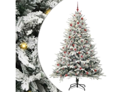 Vidaxl Árvore De Natal Artificial Pré-iluminada Com Conjunto De Bolas