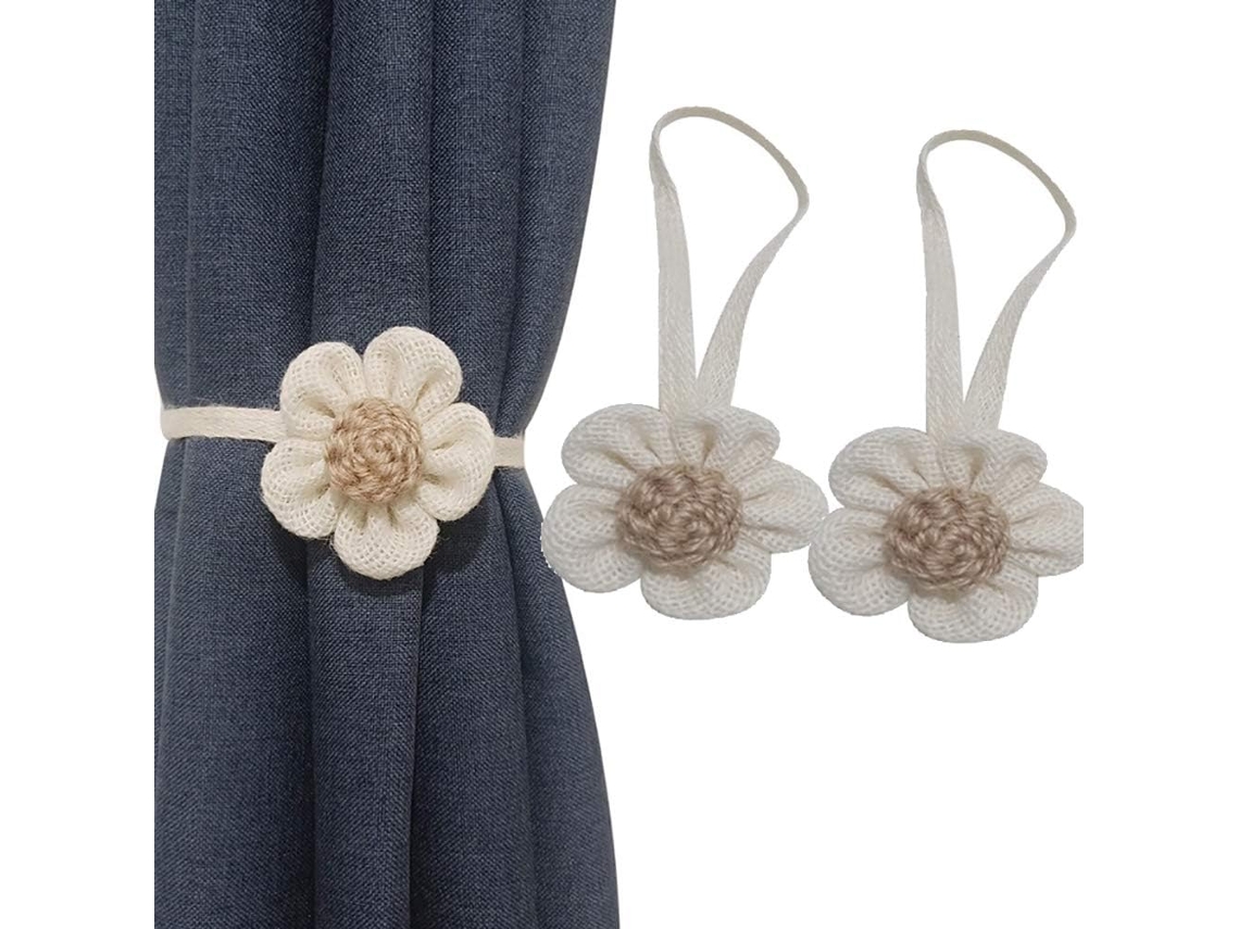 Conjunto De 2 Cortinas De Flores Magnéticas, Decoração Prática Para Casa, Escritório E Banheiro