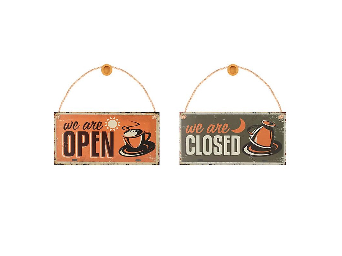 2 Peças de Placa Suspensa para Cafeteria ALLINLESS