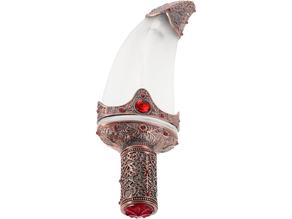 Frasco De Perfume Vintage De Vidro, 45ml, Em Formato De Espada Árabe, Vermelho.