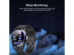 Mali relógio Inteligente Tm02 Fitness Tracker com Monitor de Batimentos Cardíacos, Pressão Arterial, Oxigênio e Sono Ip67