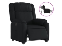 Electric Recliner Chair, Electric Recliner Chairs Vidaxl Preto Couro Artificial