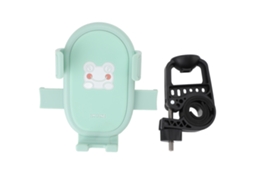 Mali suporte para Telefone de Moto Anti vibração com Liberação Rápida, Design de Desenhos Animados, para Celulares de 4.7 7.1 Polegadas, Verde