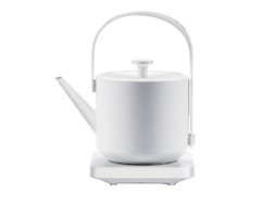 Chaleira Elétrica Retrô Em Aço Inoxidável 304 Com Bico Longo, Fervedor De Água, Descarga Manual, Bule Pequeno - Ja