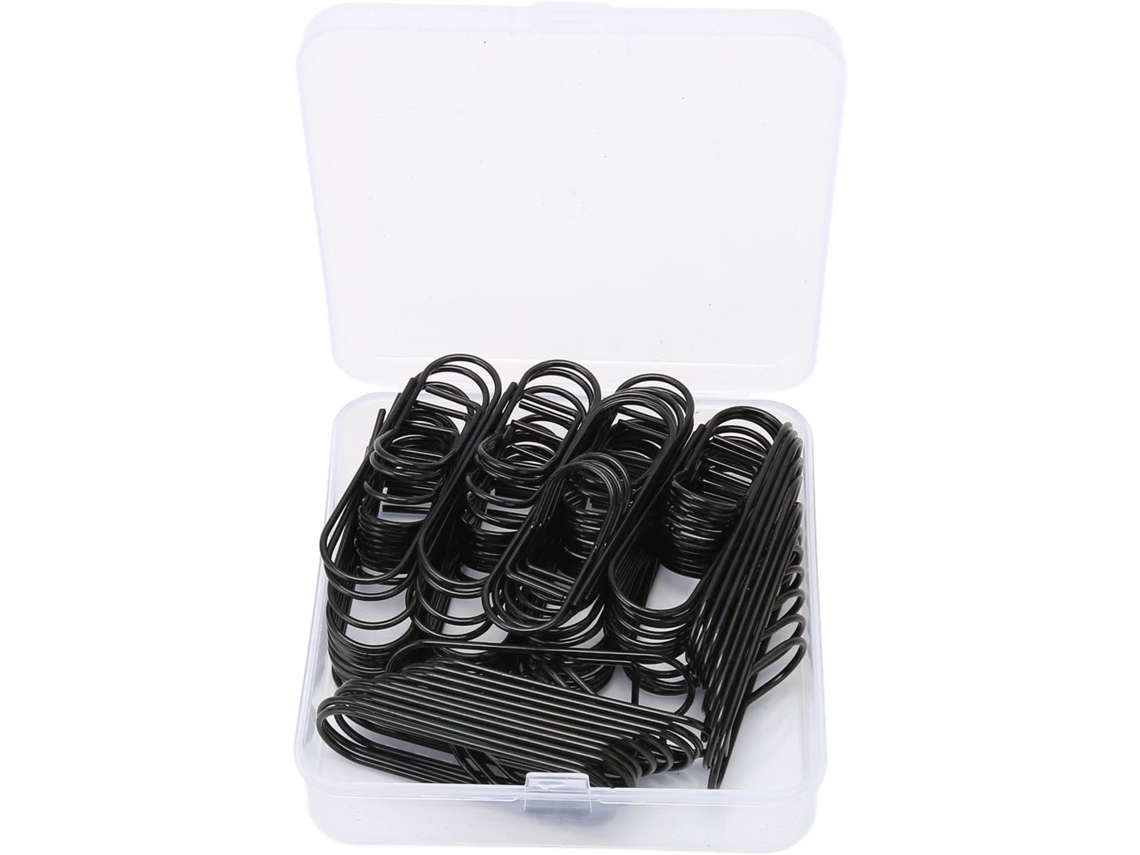 Conjunto de 66 clipes de metal para caneta, clipes de suporte para caderno de caneta, clipes de papel antiderrapantes E