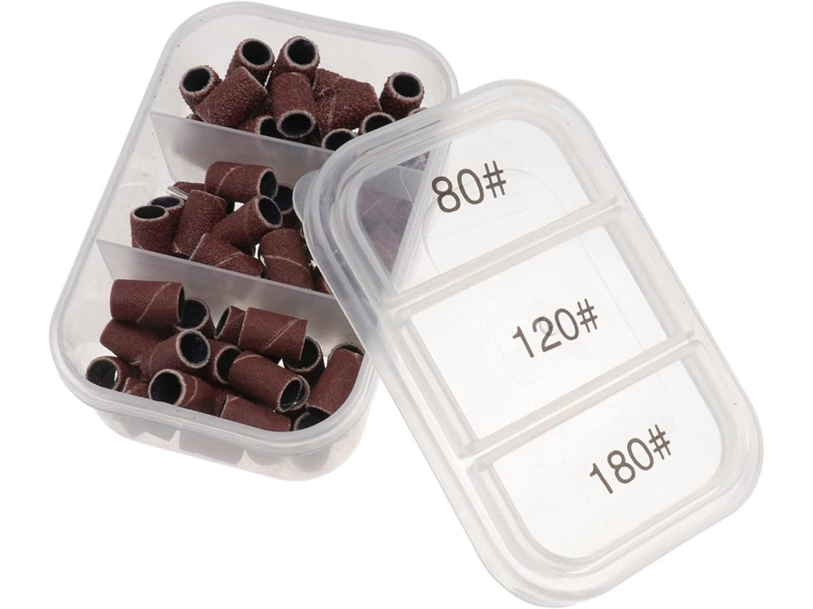 Tiras de resina Lixa para unhas, acessório portátil, armazenamento conveniente.