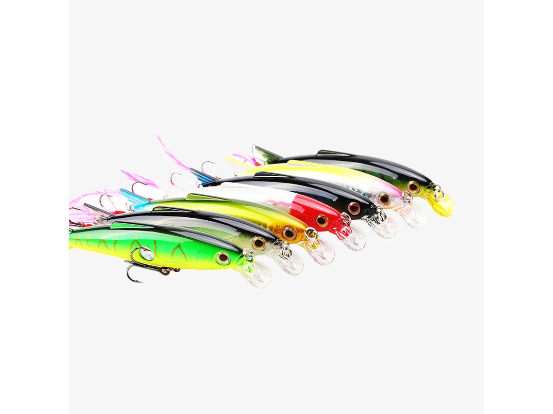 3 Seaknight Sk007 Minnow 16g 100mm 0,6-1,2m 1 Unidade Isca Artificial De Pesca Com Penas Isca De Natação Wobbler Isca De Pesca Tipo Minnow