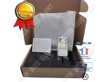 Veilleuse Niazhy Novo Lobo Noite Colorida 3d Táctil Controle Remoto Led Multicolorido