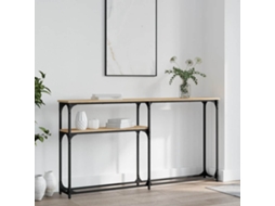 Vidaxl Mesa Consola 145x22,5x75cm Derivados De Madeira Carvalho Sonoma