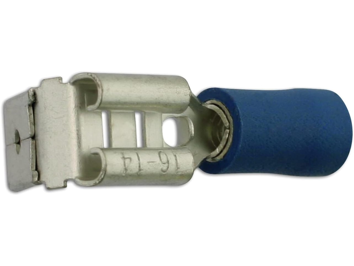 30189 Terminal Piggyback Azul 6,3 mm - 100 peças