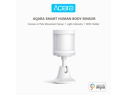 Sensor Inteligente de Corpo Humano e Animais Aqara, Controle App, Conexão Zigbee, Detecção de Luz | S/MARCA