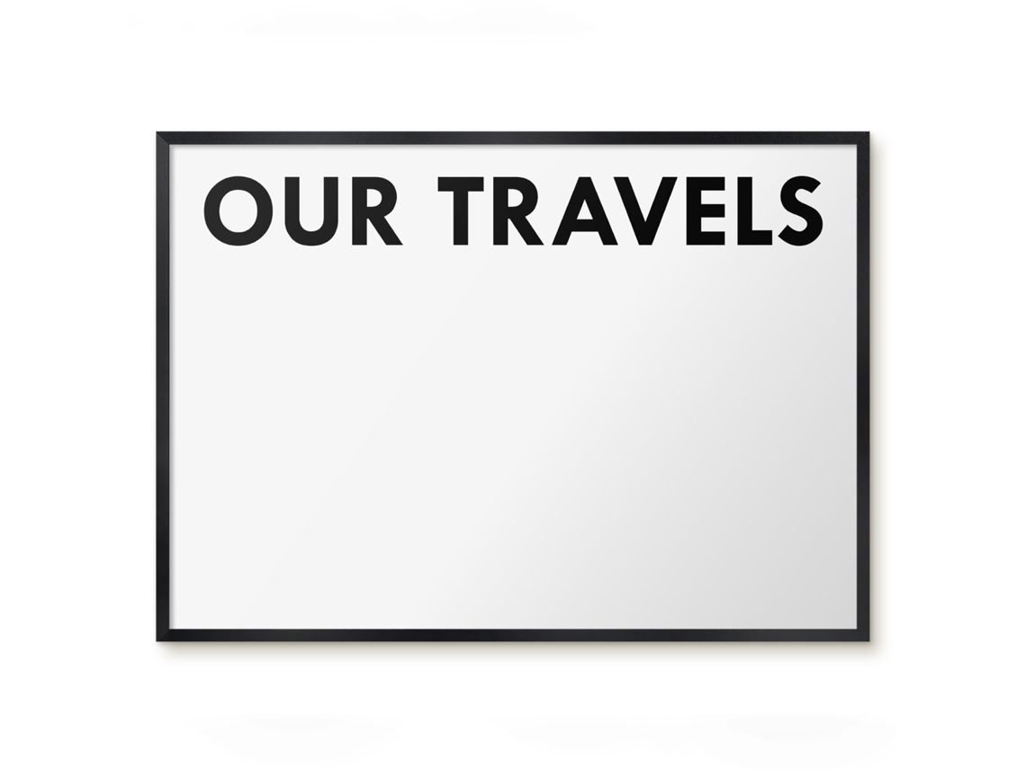 Magnetic Board Our Travels For The Living Room Espelharte (70x50 Cm)