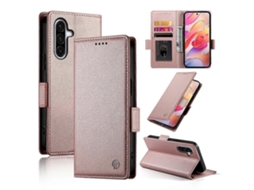 Capa De Celular De Couro Fosco Com Fivela Lateral Magnética