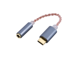 Adaptador de Áudio Usb c para Dac - Amplificador Fone Ouvido Digital AQUAFORGE