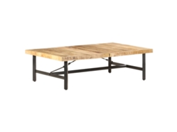 Vidaxl Mesa De Centro 142x90x42 Cm Madeira De Mangueira Maciça