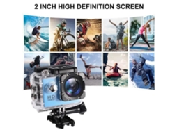 Xg05477-Mini Câmera 1080P Full Hd À Prova D'Água Tipo Gopro Azul YWEI
