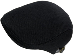 Boné Masculino Com Viseira, Gorro De Lã Quente Para O Inverno, Boné Estilo Jornaleiro, Cinza
