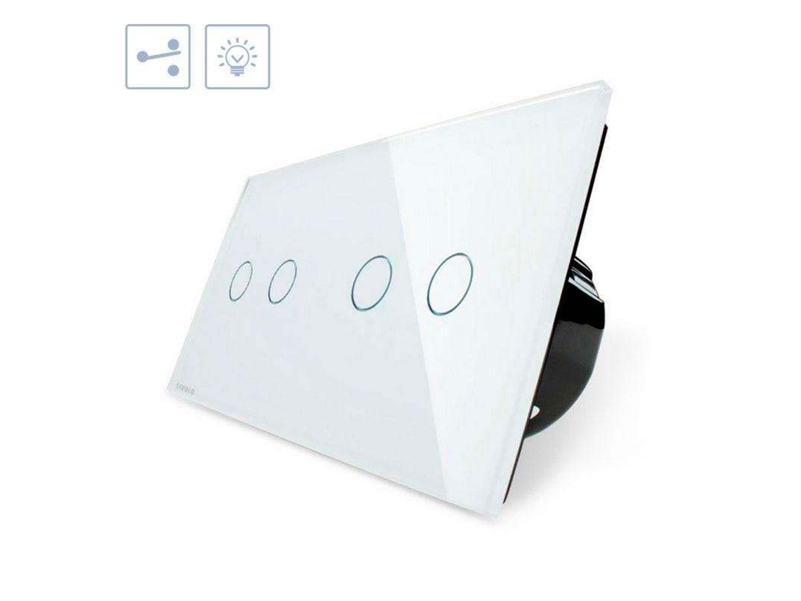 Comutador Táctil Botões Frontal LEDBOX