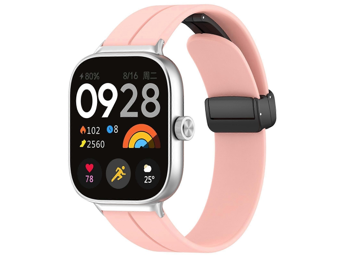 Pulseira De Silicone Para Relógio Xdfind Com Fivela Dobrável Preta E Ranhura Plana