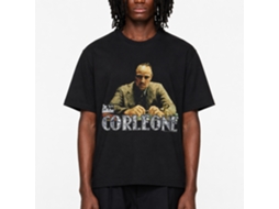 Rockinstone Godfather Movie Corleone Black Adult T-shirt Size:m