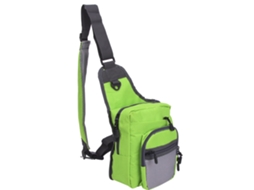 Bolsa Cruzada Multifuncional de Pesca de Poliéster para Esportes ao Ar Livre Senderismo e Viagens Verde | S/MARCA