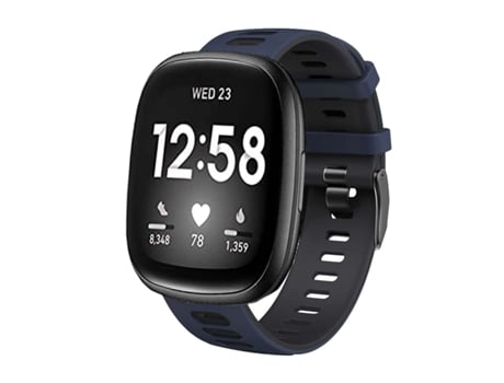 Bracelete Pioneer para Fitbit Versa Azul Escuro e Preto