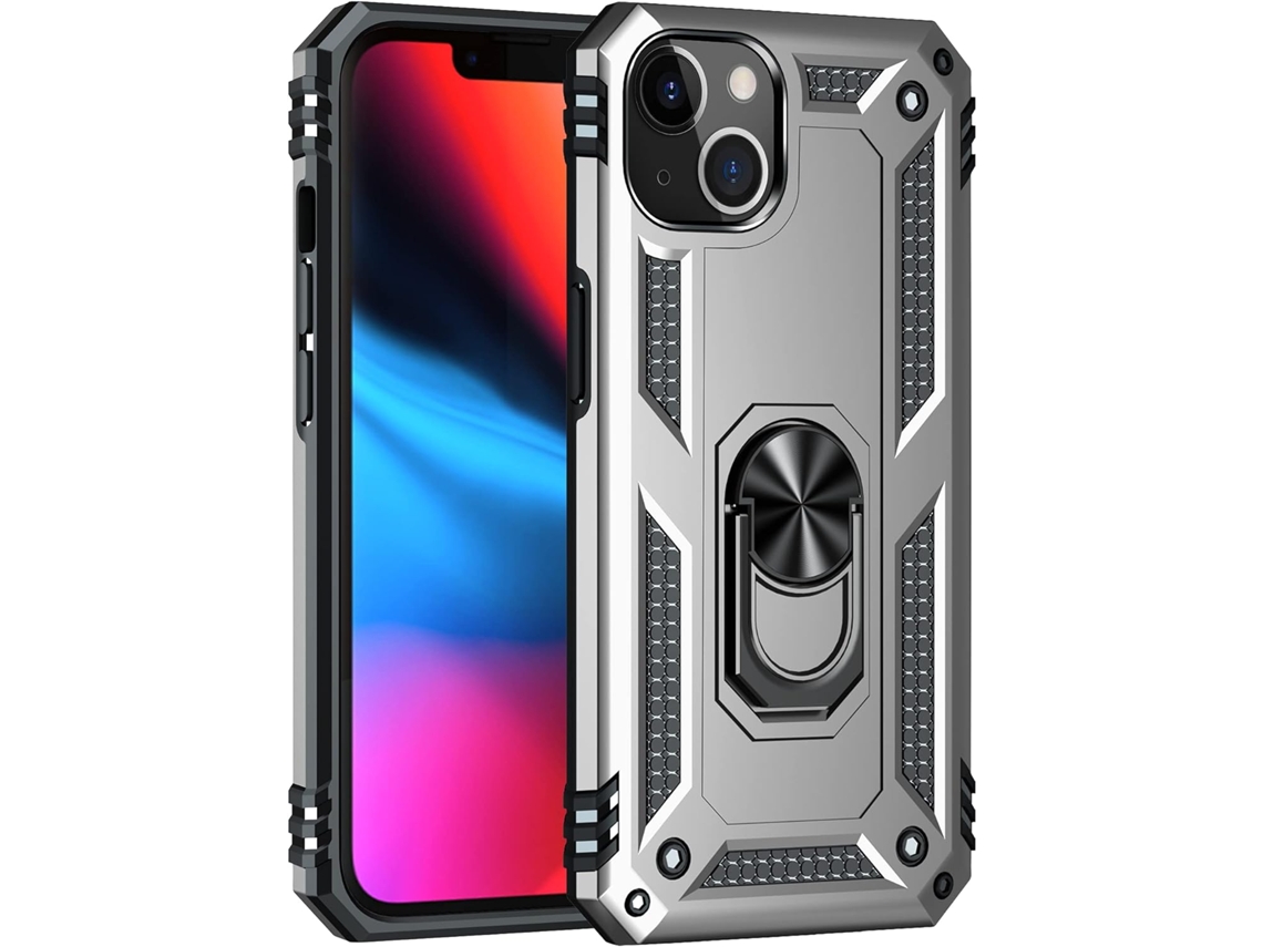 Capa Armadura Fina Antichoque para iPhone 13 HONGWE. Textura Macia Rígida