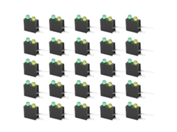Laxiscreed: Conjunto De 100 Suportes Para Lâmpadas Led, Ideal Para Lâmpadas De 3mm E Orifícios Duplos De 90°