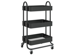 Trolley, Trolleys Vidaxl Preto Aço
