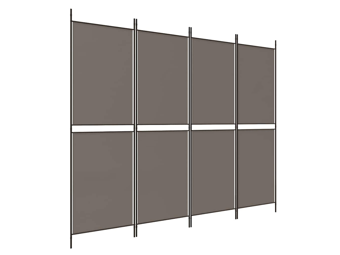 Maison Exclusive - Biombo/divisória Com 4 Painéis 200x220 Cm Tecido Antracite
