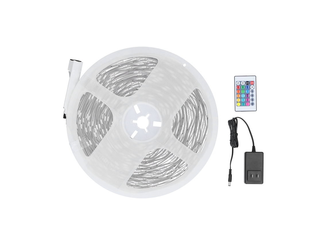 2026 tira Led 15m Rgbw 5050 Lâmpadas Destacadas Controle Remoto 24 Teclas Usb para Dormitório Bar Tomada Eua 100 240v