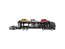 Primerox brinquedo Caminhão Transportador de Carros em Liga Detachable com 6 Carrinhos Pequenos para Crianças 3+