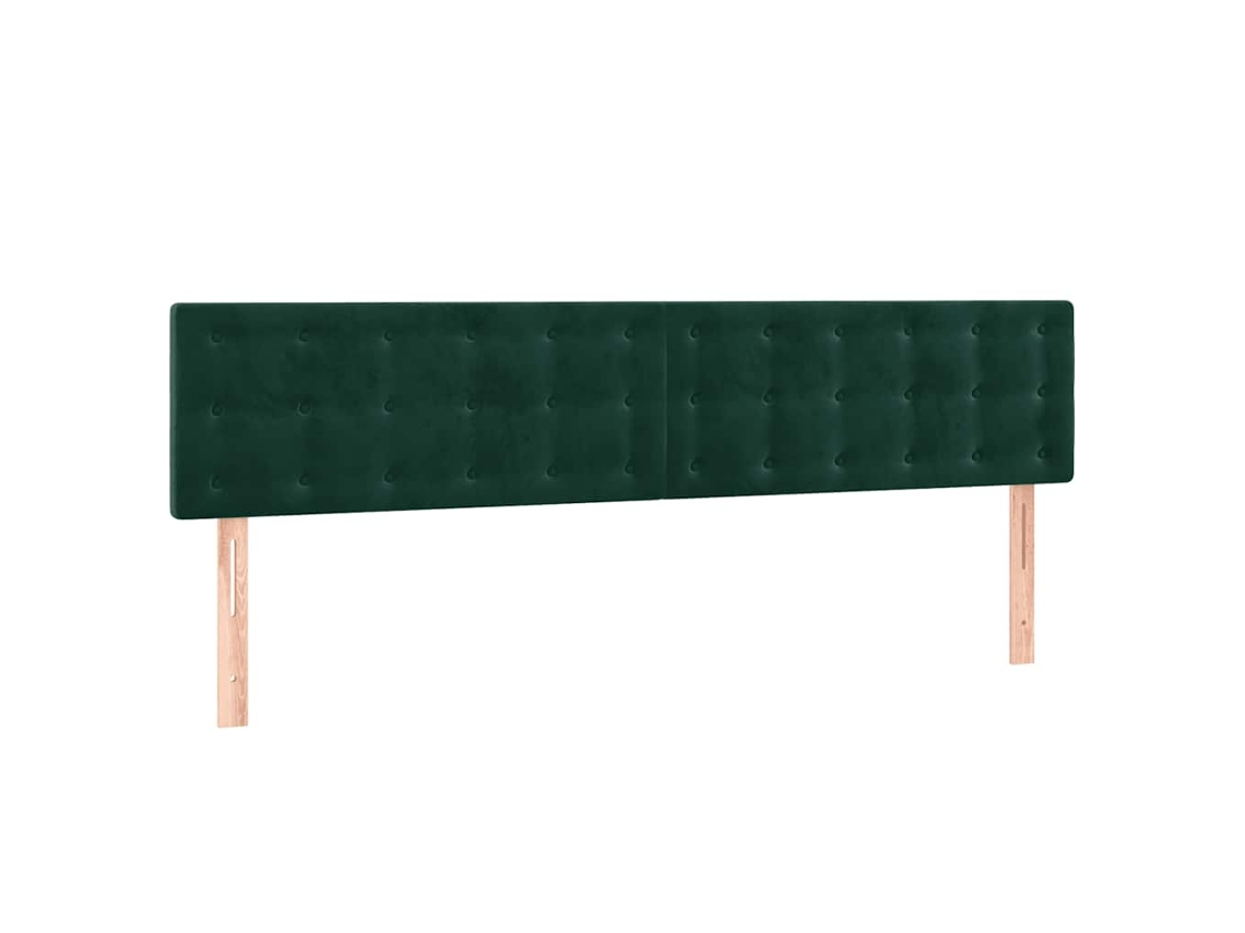 Conjunto de Cabeceira de Cama Veludo Verde escuro MAISON EXCLUSIVE 90x5x78 cm