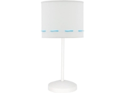 Candeeiro de Mesa FABRILAMP Trazos (Azul Claro - E14 - Máx. 40W - Tecido)
