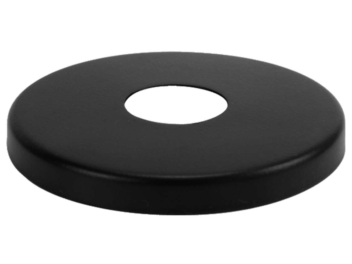 21mm 1/2 Polegadas BSP Tampa de Tubo para Válvula de Aço Acabamento Preto - 8mm de Altura