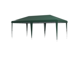 Gazebo de Jardim 6x3m Verde com Altura Ajustável, 3 Níveis, Estrutura de Aço e Bolsa S/MARCA