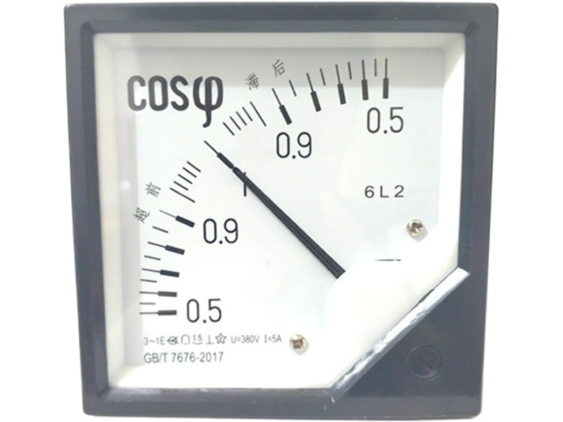 1 Unidade De Medidor Fator Potência Analógico Ca 6l2 Cos 5a 6l2-cos