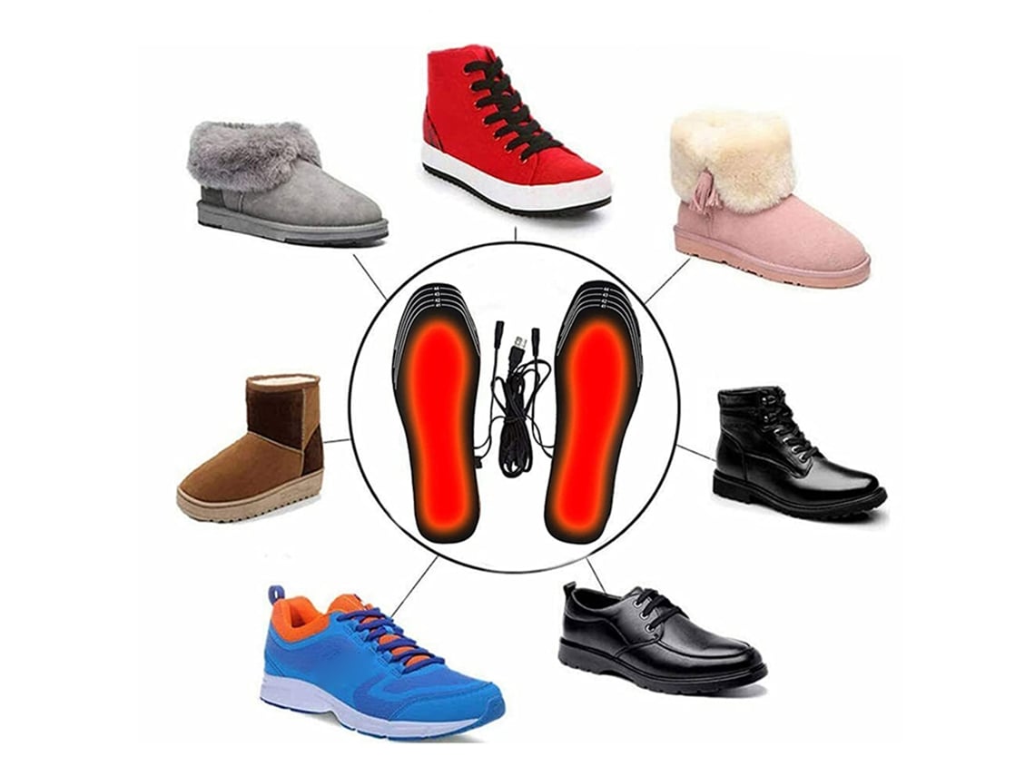 Heatable Insoles, Trimmable, With Usb Cable, Smart Full-foot Heating, Eoocoo