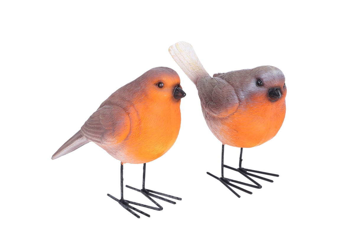 2pcs Pássaro de Resina Decorativo para Jardim e Casa com S/MARCA