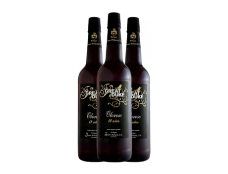 Vinho doce JUAN PIÑERO Great Duke Oloroso V.O.R.S. Palomino Fino Jerez-Xérès-Sherry 12 Anos (0.75 L - 3 Unidades)