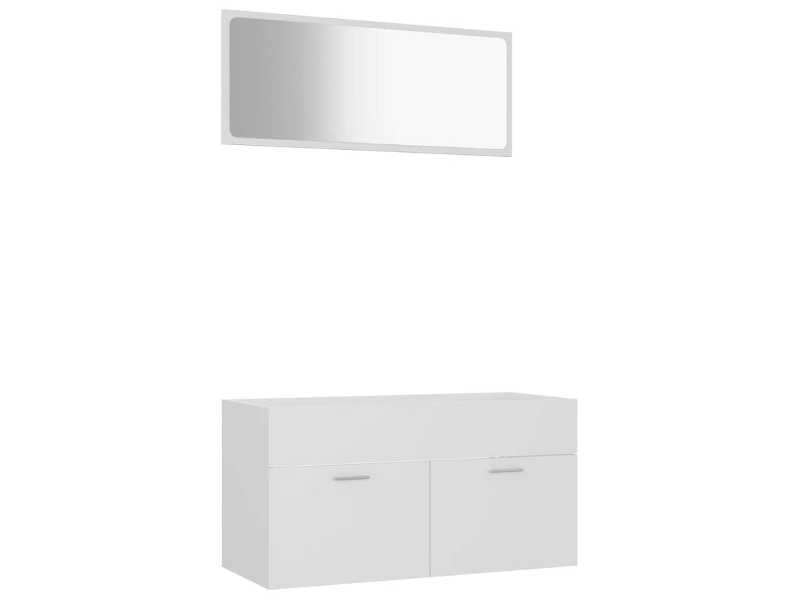 Bathroom Furniture Set, Bathroom Furniture Sets Vidaxl Branco Madeira Processada (n/a)