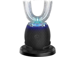 Escova de Dentes Elétrica Sônica em Formato U, Limpeza Bucal 360 Graus, Automática Silicone com Luz Azul Fria para Claream GOKOCO