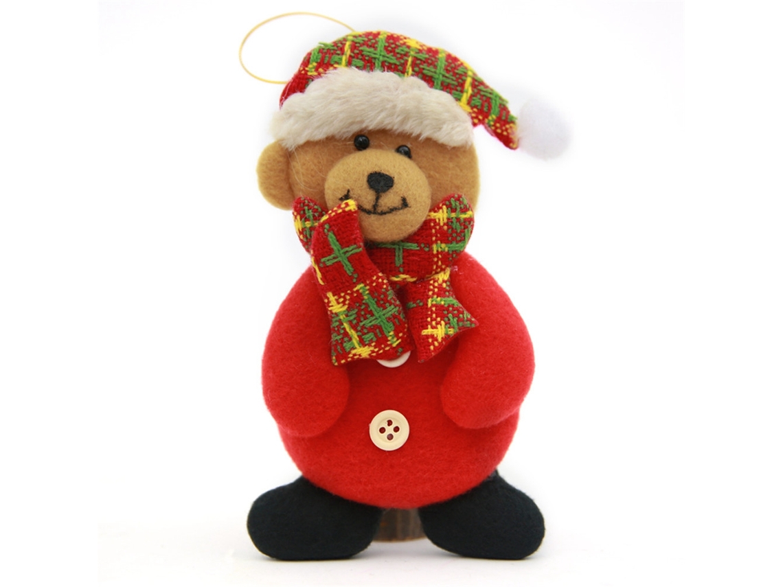 Laxiscreed Enfeite De Urso Natalino Para Decoração De Interiores Em Hotéis E Shoppings