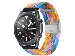 Bracelete Entrançada Ajustável para TicWatch GTH Roxo Multicor
