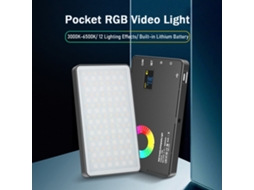 2026 luz Led Rgb Ajustável, Luz de Vídeo Portátil, Mini Lâmpada de Fotografia para Câmera Dslr