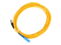 Cabo De Fibra Óptica Laxiscreed Sc Para Fc Monomodo, 5 Metros, Compatível Com Sistemas De Comunicação