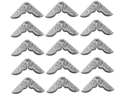 Toyandona 40 Moedas Protegidas Em Metal Vintage 14 Mm Para Álbuns De Fotos E Scrapbooking - 40 Peças Couleur