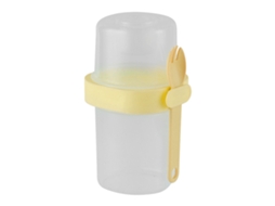 Copo Agitador De Salada, Camada Dupla, Portátil, Leite, Vegetais, Frutas, Salada, Recipiente De Armazenamento Com Tampa E Colher Para Viagens, Ao Ar L