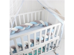 3m amortecedor de berço de bebê almofada de cobra de veludo amortecedor de cama de bebê trançado almofadas de sofá de pelúcia S/MARCA